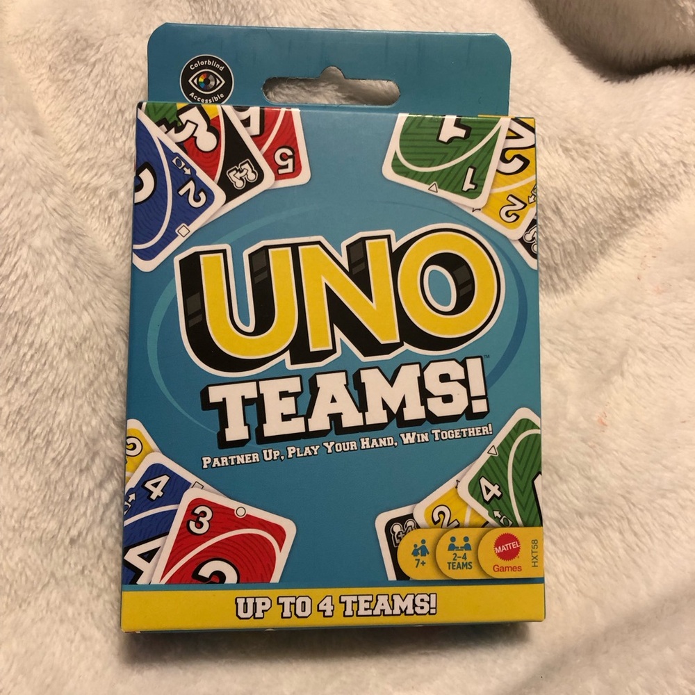 UNO Teams! Card Game by Mattel - BRAND NEW